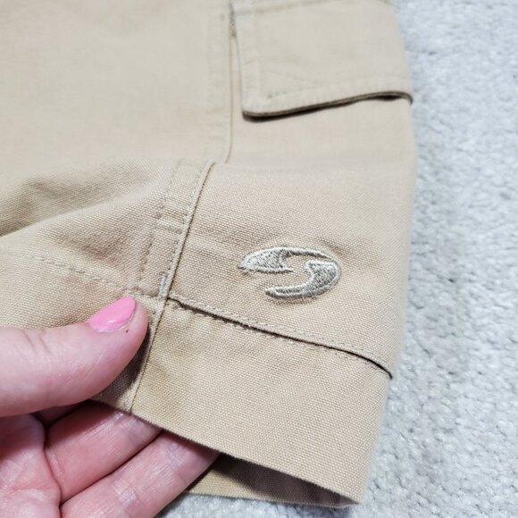 VINTAGE Sportif USA 2004 Organic Cotton Cargo Shorts 5" HR Y2K Safari Women's 12 - Picture 6 of 15
